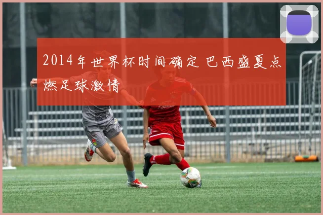 2014年世界杯时间确定 巴西盛夏点燃足球激情