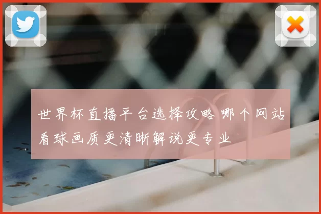 世界杯直播平台选择攻略 哪个网站看球画质更清晰解说更专业